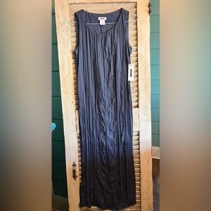 DKNY Navy Textured Maxi Dress
